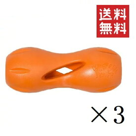 【!!クーポン配布中!!】 West Paw Zogoflex ゾゴフレックス クイズルS オレンジ×3個セット まとめ買い 犬 おもちゃ ゴム