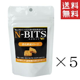 サンユー研究所 N-BITS 消化酵素トリーツ 80g×5袋セット まとめ買い エヌビッツ 犬 おやつ サプリメント 消化不良 送料無料