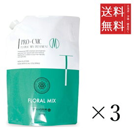 千代田化学 デラクシオ プロ CMC フローラルミックス トリートメント 3000g×3個セット まとめ買い ヘアケア 無着色 シリコンフリー ノンシリコン