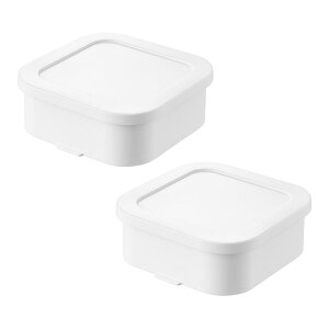 温まりやすい立つ冷凍ごはん容器 タワー 一膳 2個組【ご飯保存容器 冷凍ご飯容器 お米 ご飯 冷凍 保存 電子レンジ対応 食洗機対応 TOWER 山崎実業】LF570B07