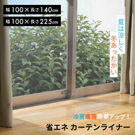 【 ネコポス便 送料無料 】省エネ　カーテンライナー　M / L【 冷気 遮断 防寒 カーテン 断熱 窓 冷気 を 逃さない 結露防止 結露 ニトムズ 夏 冬 兼用 ビニールカーテン 断熱カーテンライナー 遮熱カーテン 冷気を防ぐ 暖房 冷房 抗菌 防カビ 遮熱 】LF530B03