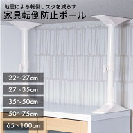 突ぱり耐震ポール　2本入　REQ【家具 転倒防止 つっぱり棒 強力家具転倒防止ポール 地震 ポール 地震対策…