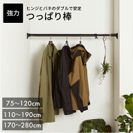 【送料無料】突ぱりパワフルポール 75～120cm/110～190cm/170～280cm 【 突ぱり棒 つっぱり棒 ツッパリ棒…