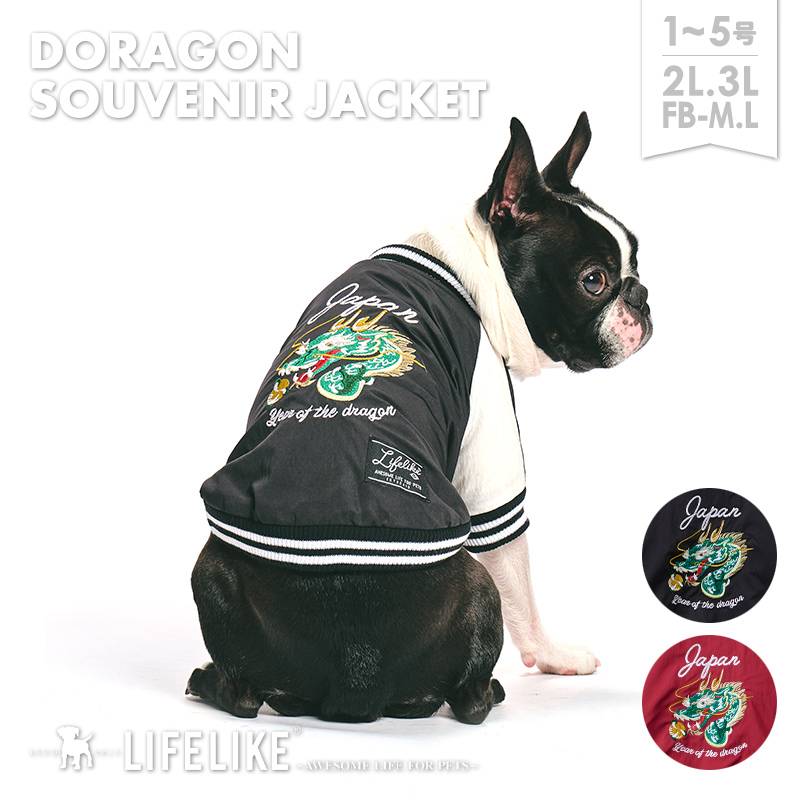 楽天市場】【ドラゴンスカジャン1-5号2L-3LFB】犬 服 シンプル