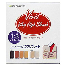 ビビッド ハイブリーチ セット1剤10g×5・2剤 150mlヘアブリーチ剤 ブリーチ ヘアカラー カラー ハイライト ダブルカラー 小分け 分量 便利 混合 ホイップ状 塗布しやすい ムラになりにくい