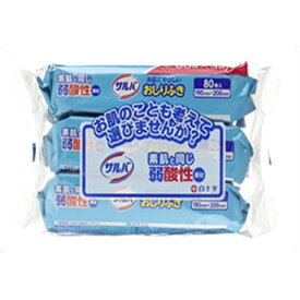 白十字 サルバ お肌にやさしいおしりふき 3個パック