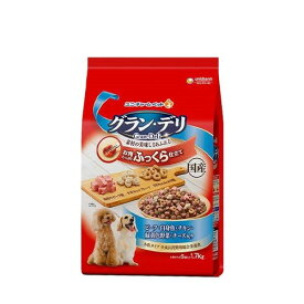 グラン・デリ ふっくら仕立て ビーフ・白身魚・チキン・緑黄色野菜・チーズ・角切りビーフ粒入り 1.7kgペットフード 栄養