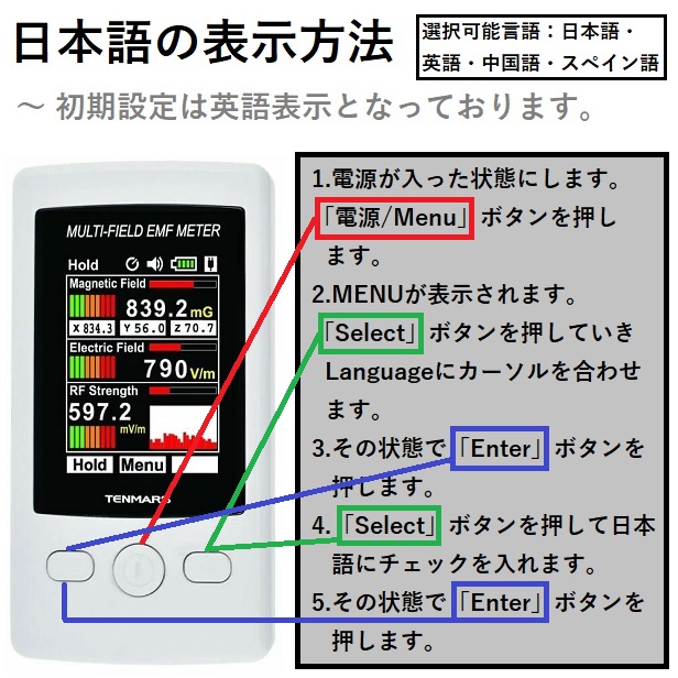 楽天市場】電磁波測定器 テンマース TM-190 TENMARS 【正規品 メーカー