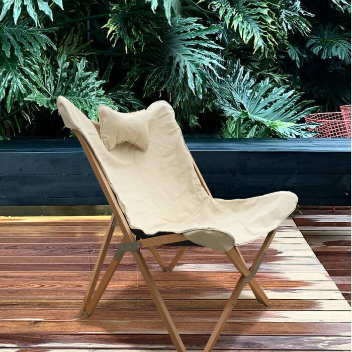 【楽天市場】【期間限定30%off】木製簡単に収納できるリラックスチェアガーデンチェア 折りたたみ イス 椅子 おりたたみ 折り畳み 屋外