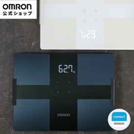 オムロン 公式 体重計 体組成計 KRD-503T 2024年発売 シンプルデザイン スマホ連動 カラダスキャン ホワイト ブラック 体脂肪計 内臓脂肪レベル 体脂肪率 薄型 ヘルスメーター KRD-503T-W KRD-503T-BK