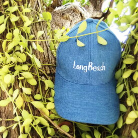 [Long Beach]ロングビーチ オリジナル デニム キャップ【ロングビーチ】【ビーチ】【ハワイ】【オリジナル】【original】【cap】【DENIM】【デニム】【ALOHA】【HAWAII】【セブンアイランド】【キャップ】【帽子】
