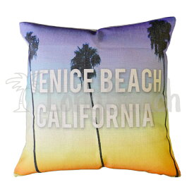 [SEVEN ISLAND]【PC-060CA】ピローカバー Pillow Covers/ヴェニス ビーチ カリフォルニア【CALIFORNIA】【VENICE BEACH】【カリフォルニア】【サンセット】【ヤシの木】【セブンアイランド】