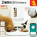P5倍！楽天1位 7/24まで 【2種類のゴハン】 自動給餌器 猫 2匹 給餌器 ご飯 餌 自動 自動給餌機 猫 ペット 自動餌やり…