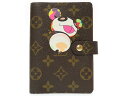 美品 ルイヴィトン モノグラム パンダ アジェンダPM 手帳カバー R20011 村上隆 限定 LV 0689【中古】LOUIS VUITTON