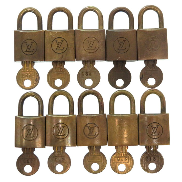 楽天市場】10点セット ルイ ヴィトン 旧型 カデナ パドロック 南京錠  