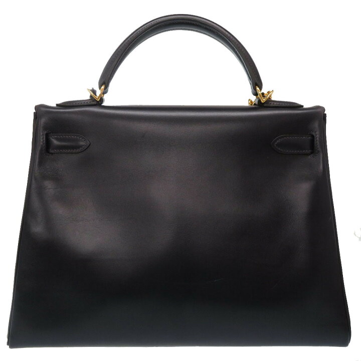 楽天市場】美品 エルメス ケリー32 内縫い ボックスカーフ ネイビー 