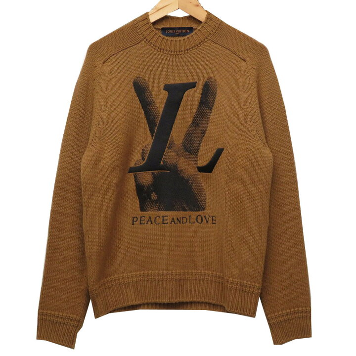 楽天市場】新品同様 ルイヴィトン PEACE AND LOVE LVハンドニット 
