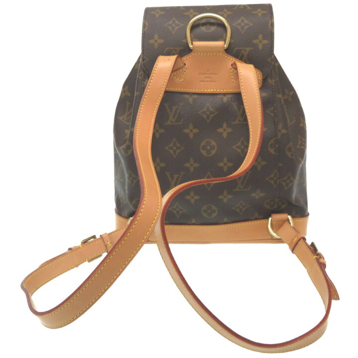 AUTHENTIC LOUIS VUITTON M51135 Monogram Montsouris GM Backpack Bag 0341