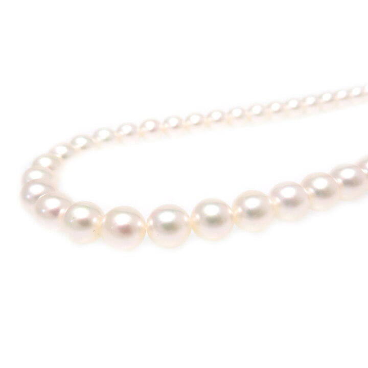 楽天市場】美品 ミキモト 7.5mm-8.0mm パール ネックレス アコヤ 