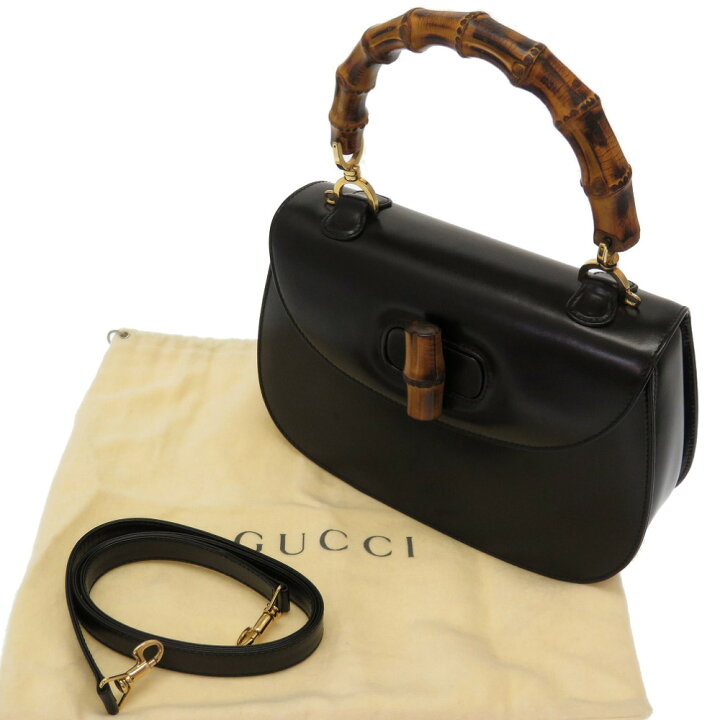楽天市場】美品 グッチ バンブー 2WAY ショルダー ハンドバッグ  