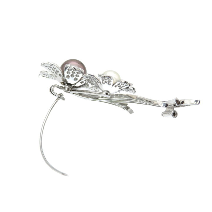 楽天市場】美品 ランバン K18WG/ダイヤモンド3.24ct /タヒチパール12mm  