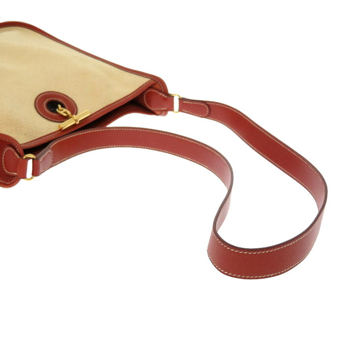 楽天市場】美品 エルメス ヴェスパPM ストロー ベージュ ゴールド金具  