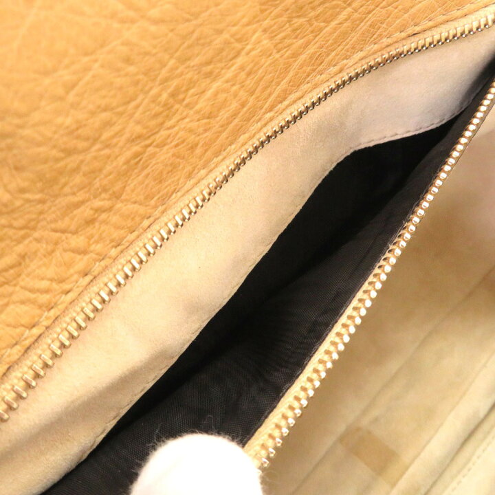 楽天市場】美品 グッチ オーストリッチ バンブー ベージュ フリンジ  