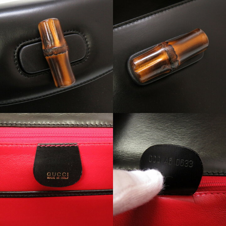 楽天市場】新品同様 グッチ バンブー ブラック 000 46 0633  