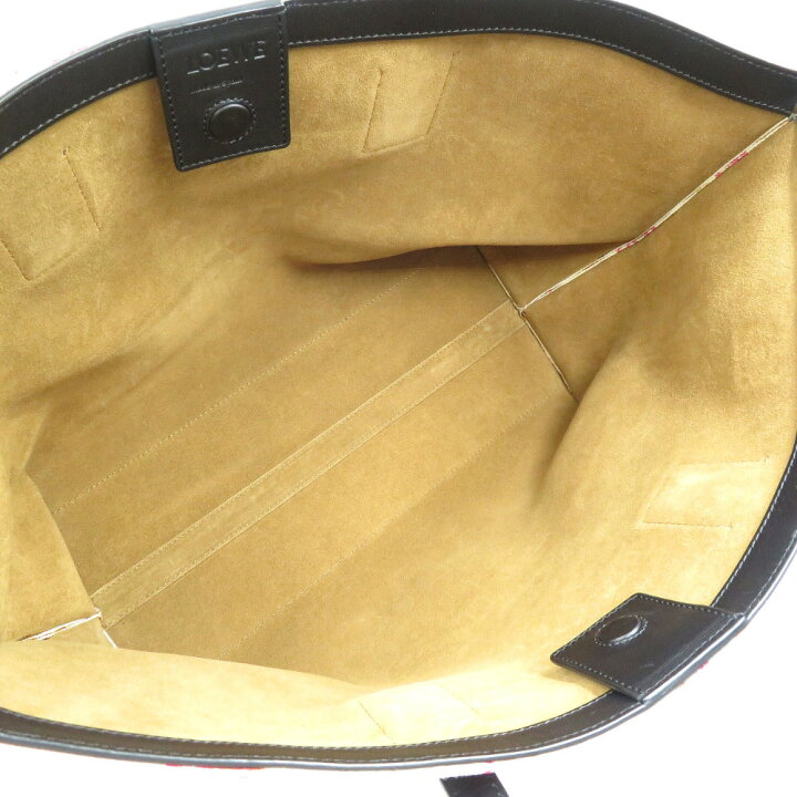 楽天市場】美品 ロエベ 花柄 キャンバス レザー ホワイト ピンク  