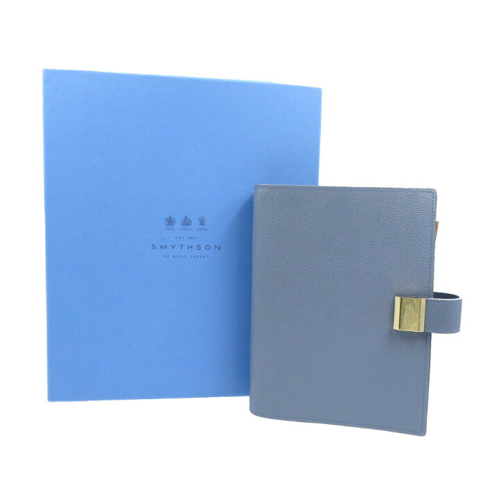 楽天市場】未使用 スマイソン レザー ゴールド金具 ブルー 青 システム 