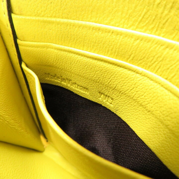 楽天市場】美品 マルベリー クロコ型押しレザー イエロー ラウンド  