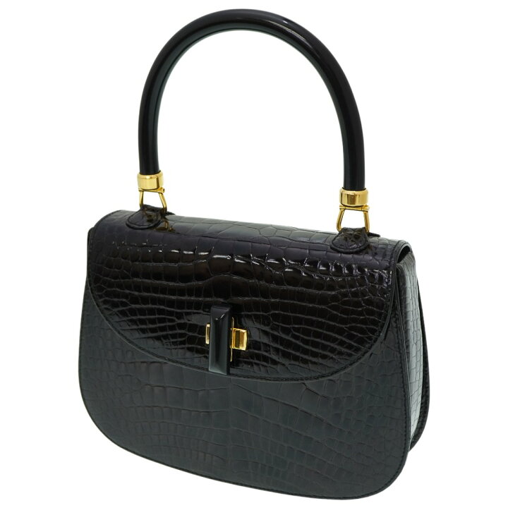 楽天市場】グッチ クロコ ヴィンテージ ハンドバッグ クロコダイル  