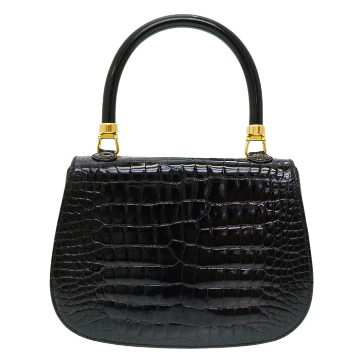 楽天市場】グッチ クロコ ヴィンテージ ハンドバッグ クロコダイル  