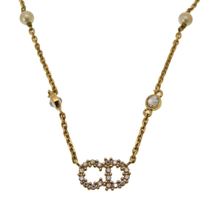 楽天市場】美品 クリスチャン ディオール CD ロゴ ClairDLune ストーン  