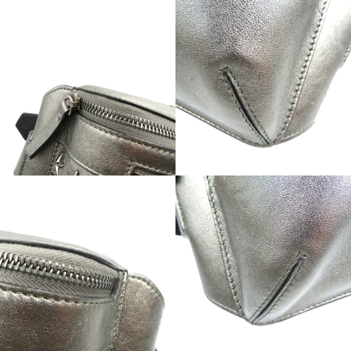 楽天市場】美品 ジミーチュウ スタースタッズ レザー シルバー金具 