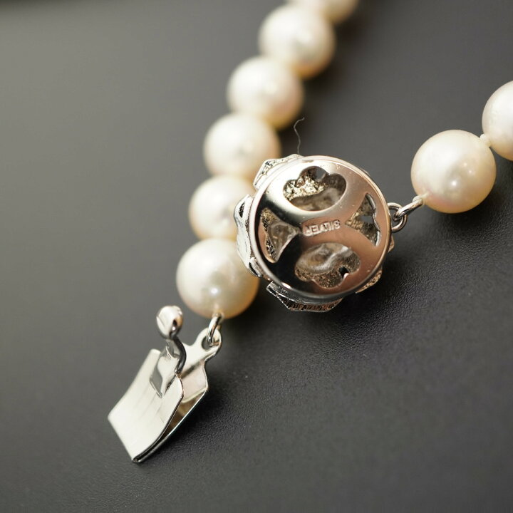 楽天市場】美品 ノーブランド 7.5-8mm アコヤ 真珠パール ネックレス  