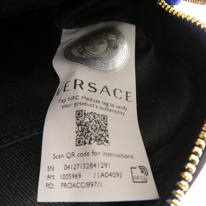 美品 ヴェルサーチ メデューサ アイコン ミニ チェーンバッグ RFID 
