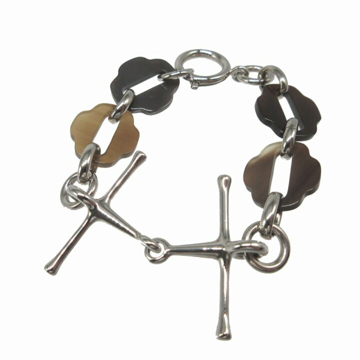 楽天市場】美品 エルメス ムスクトン シルバー925 バッファローホーン  