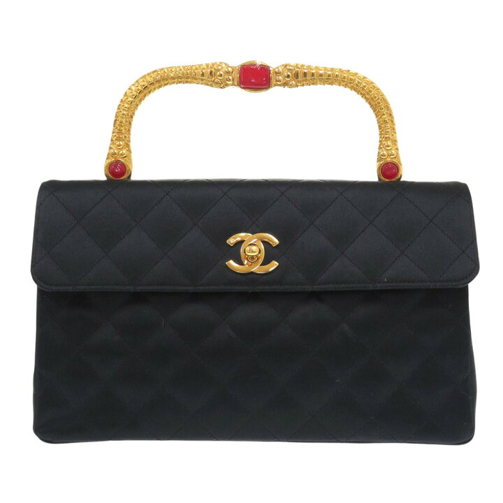 楽天市場】希少 美品 シャネル ゴールドハンドル ストーン シルク 