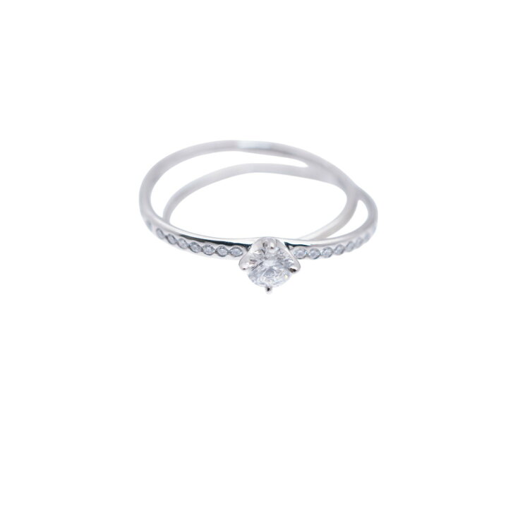 楽天市場】エルメス ヴェルティージュ クール ダイヤ 0.30ct K18WG #50  