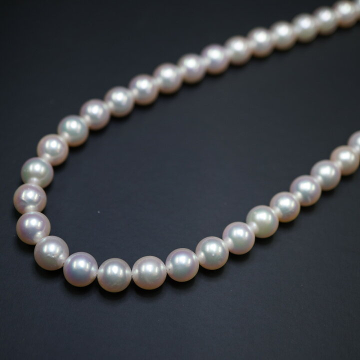 楽天市場】美品 アコヤ真珠 8-8.5mm ネックレス あこや真珠/シルバー 
