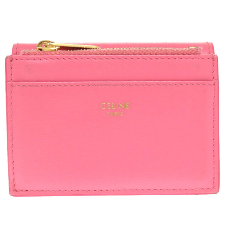 楽天市場】美品 セリーヌ トリオンフ コンパクトウォレット レザー 