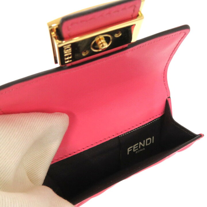楽天市場】美品 フェンディ バゲット マイクロ 三つ折り財布 8M0395  