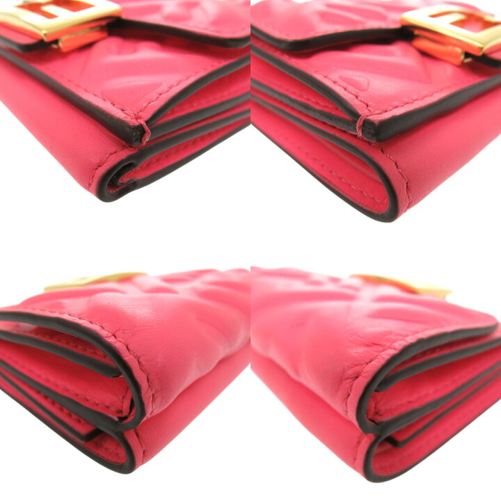 楽天市場】美品 フェンディ バゲット マイクロ 三つ折り財布 8M0395 