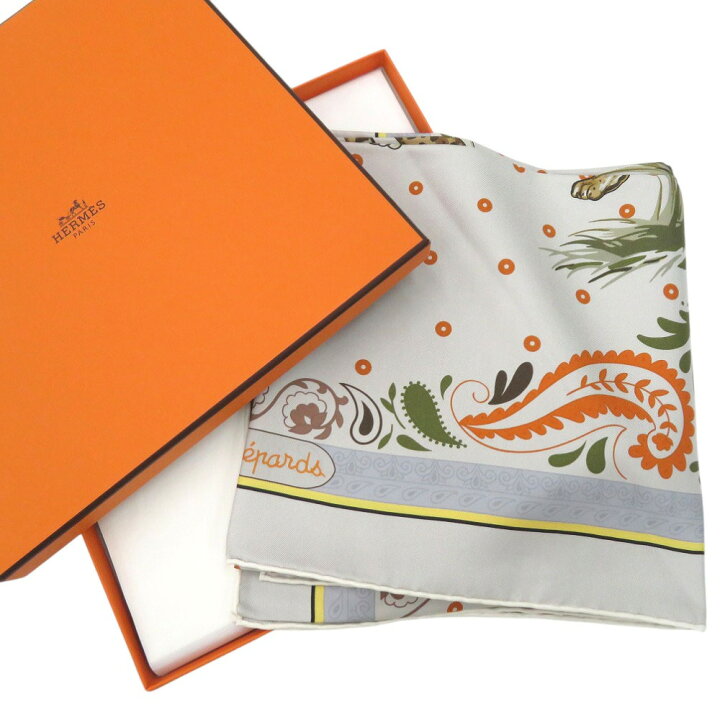 楽天市場】未使用品 エルメス カレ90 ダブルフェイス GUEPARDS BANDANA 