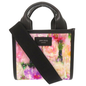 中古品】Jimmy choo LAYLIN 格子柄トートバッグ ジミーチュウ(JIMMY 