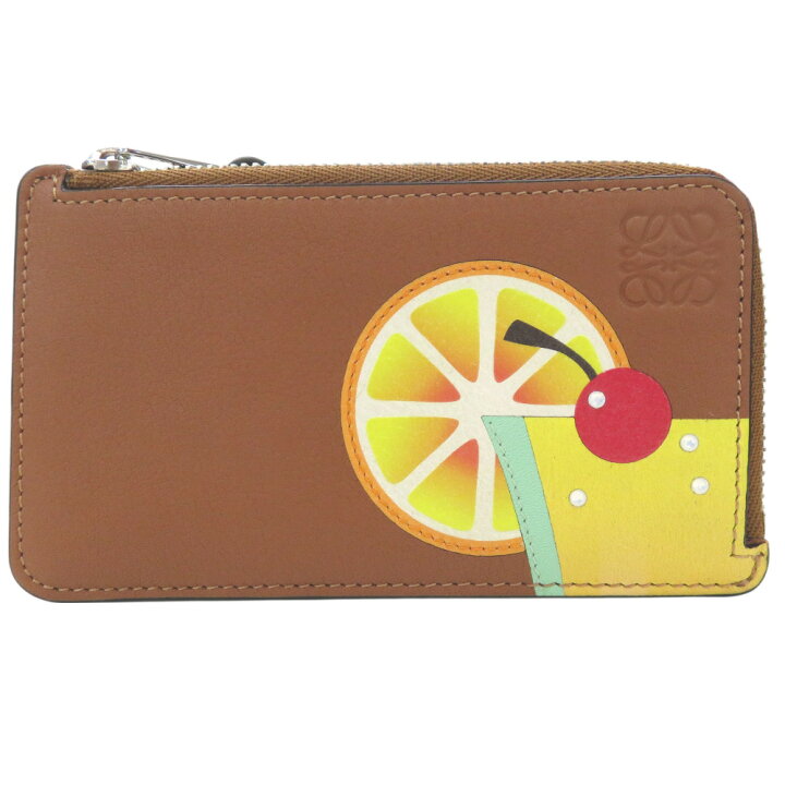 楽天市場】美品 ロエベ カクテル コインカードホルダー Paula