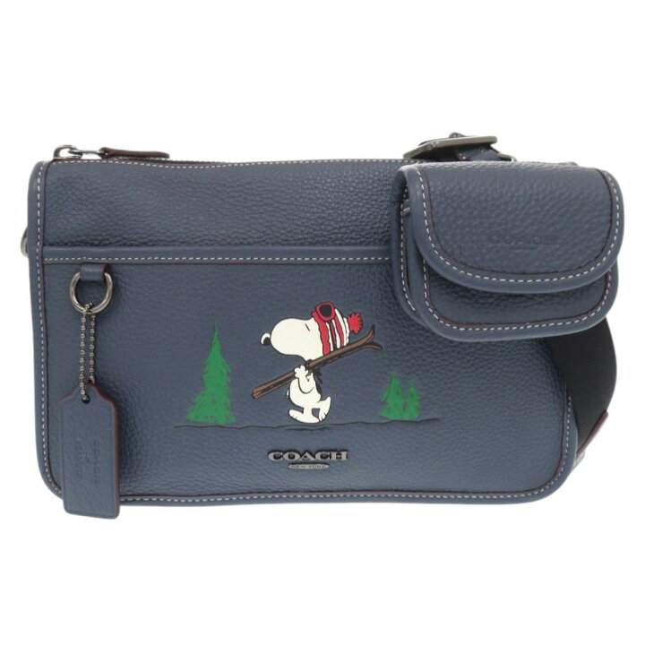 楽天市場】新品同様 コーチ × PEANUTS スヌーピー ミニポーチ付き 