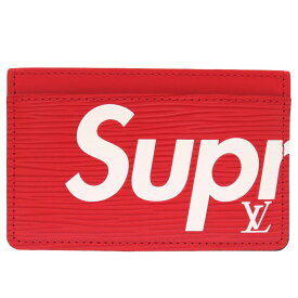 未使用 ルイ ヴィトン × シュプリーム ポルト カルト サーンプル エピ レッド M67712 カードケース パスケース 赤 LV 0250 【中古】 LOUIS VUITTON × Supreme