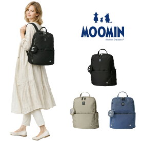 【MOOMIN】 rmnk04 リュック デイパック 持ち手 かばん 肩掛け 通勤 お出かけ バッグ ムーミン ミィ スナフキン ポーチ付き プレゼント 贈り物 ギフト